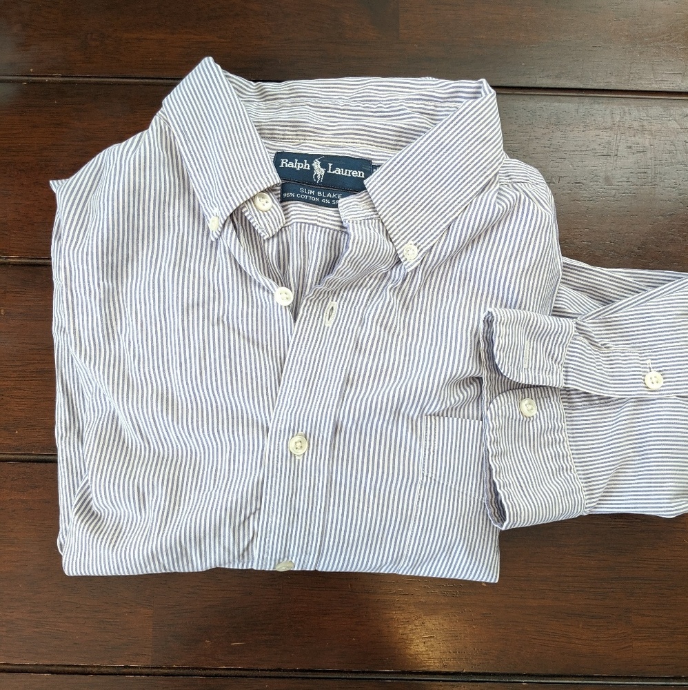 Ralph Lauren Stretch Slim Blake Button Down XL